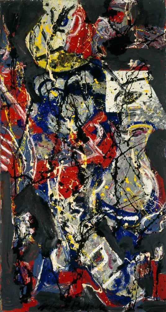Vaisseau lunaire - Jackson Pollock image 1 copie peinte à la main à l’huile
