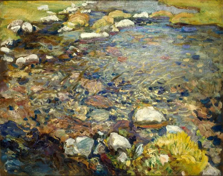 Val d'Aoste : un ruisseau sur des rochers - John Singer Sargent image 1 reproduction réalisée par Alpha Reproduction