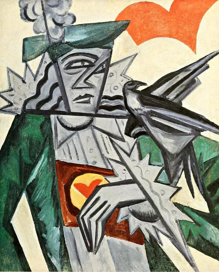 Valet de Cœur - Olga Rozanova image 1 copie de tableau peinte à la main