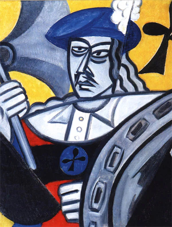 Valet de trèfle - Olga Rozanova image 1 reproduction d’œuvre d’art à l’huile