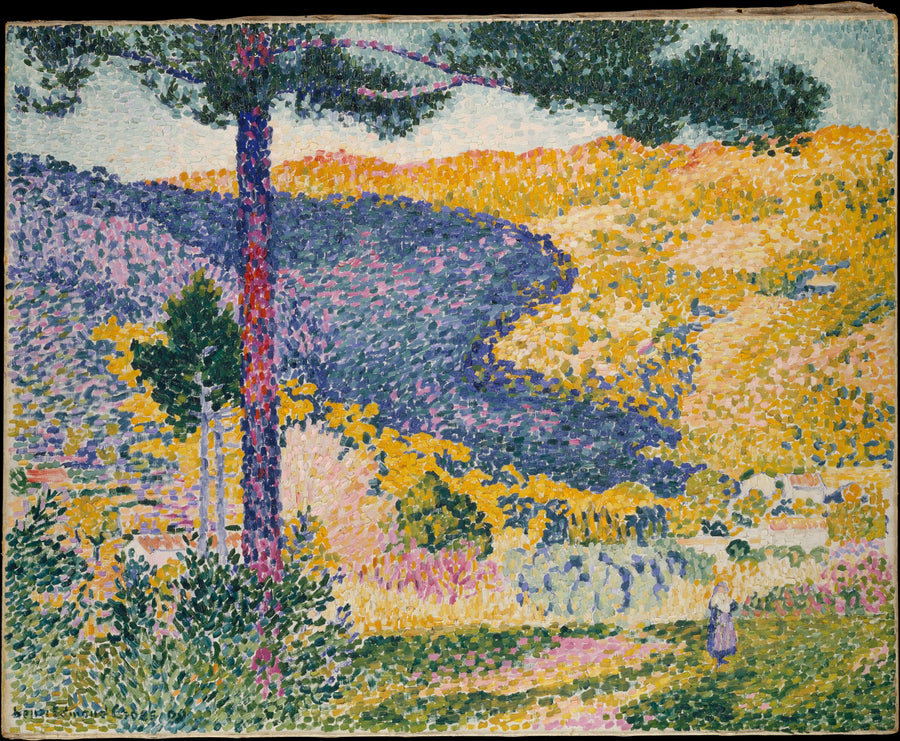 Vallée avec Sapin (Ombre sur la Montagne) - Henri-Edmond Cross (Henri-Edmond Delacroix)