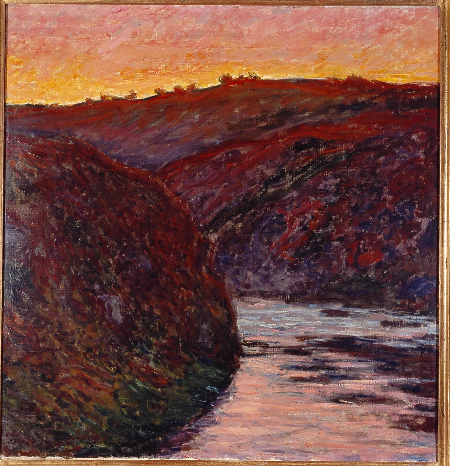 Долина Крез, сонце заходить W1226 - Клод Моне