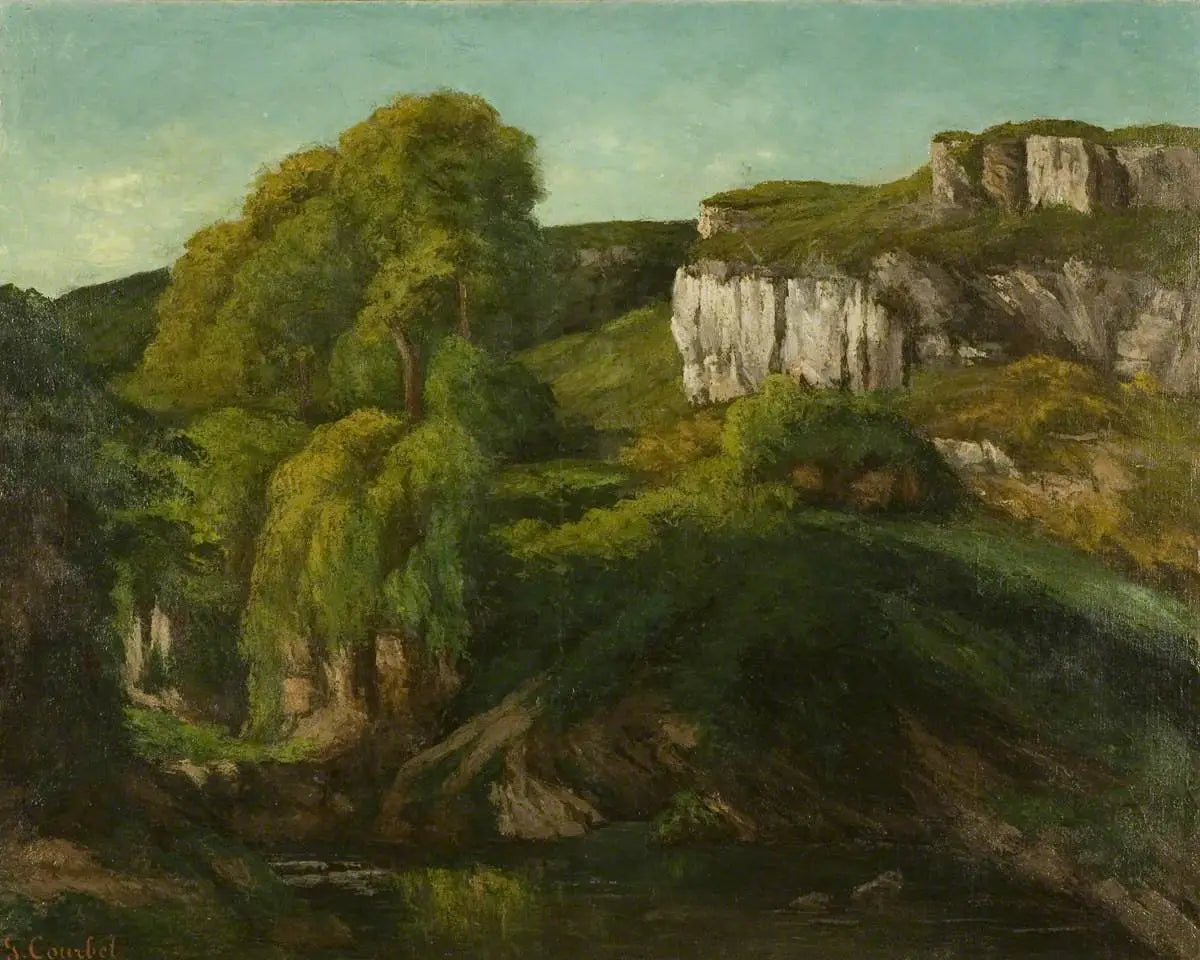 Vallée de la Loue, près d'Ornans - Gustave Courbet image 1 copie de tableau peinte à la main