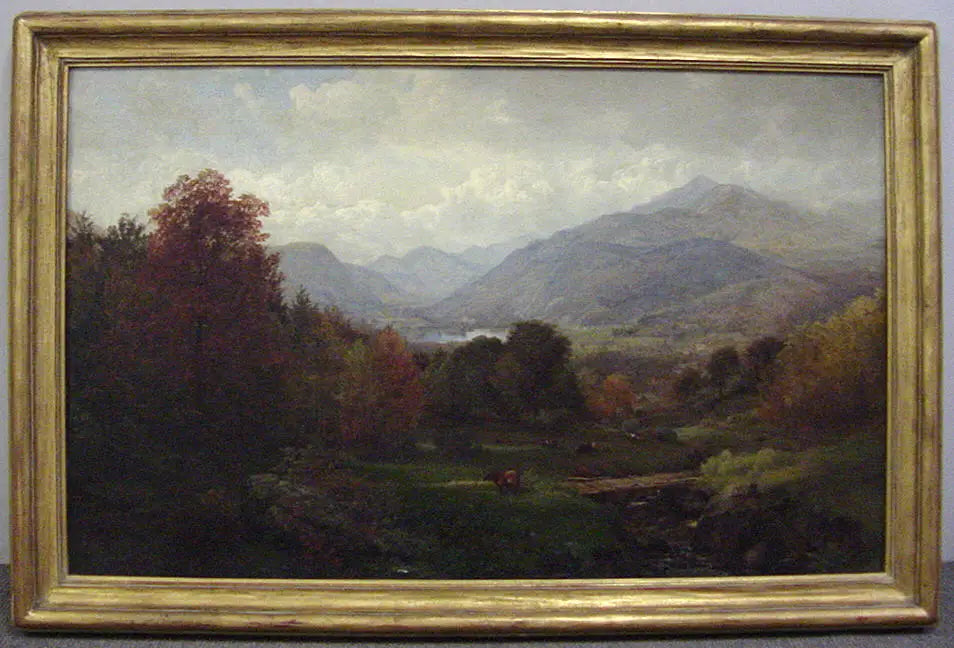 Vallée du Bouquet, montagnes Adirondack - William Trost Richards image 1 copie de tableau peinte à la main