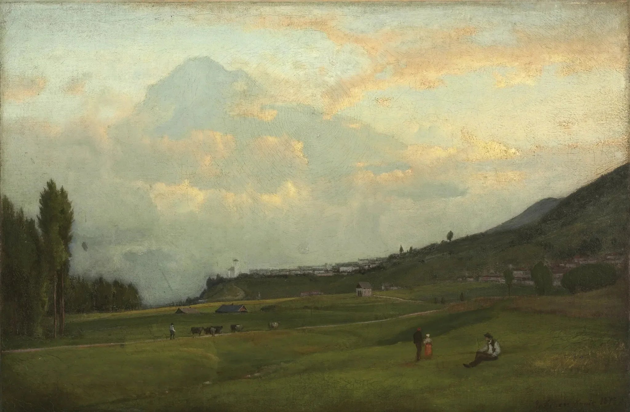 Vallée du Cadore, Italie - George Inness image 1 reproduction de peinture à l’huile