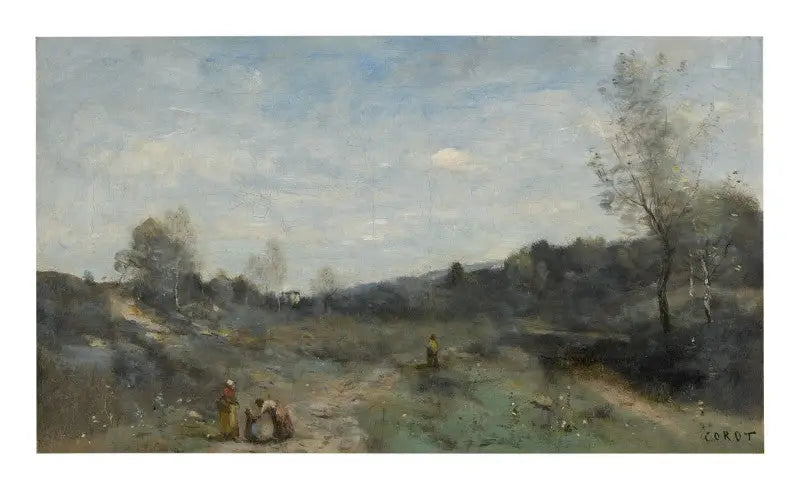 Vallées dégagées - Jean-Baptiste Camille Corot image 1 copie de tableau peinte à la main