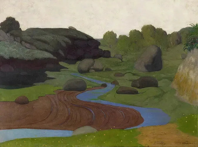 Vallon breton, Troieras - Félix Vallotton image 1 reproduction réalisée par Alpha Reproduction