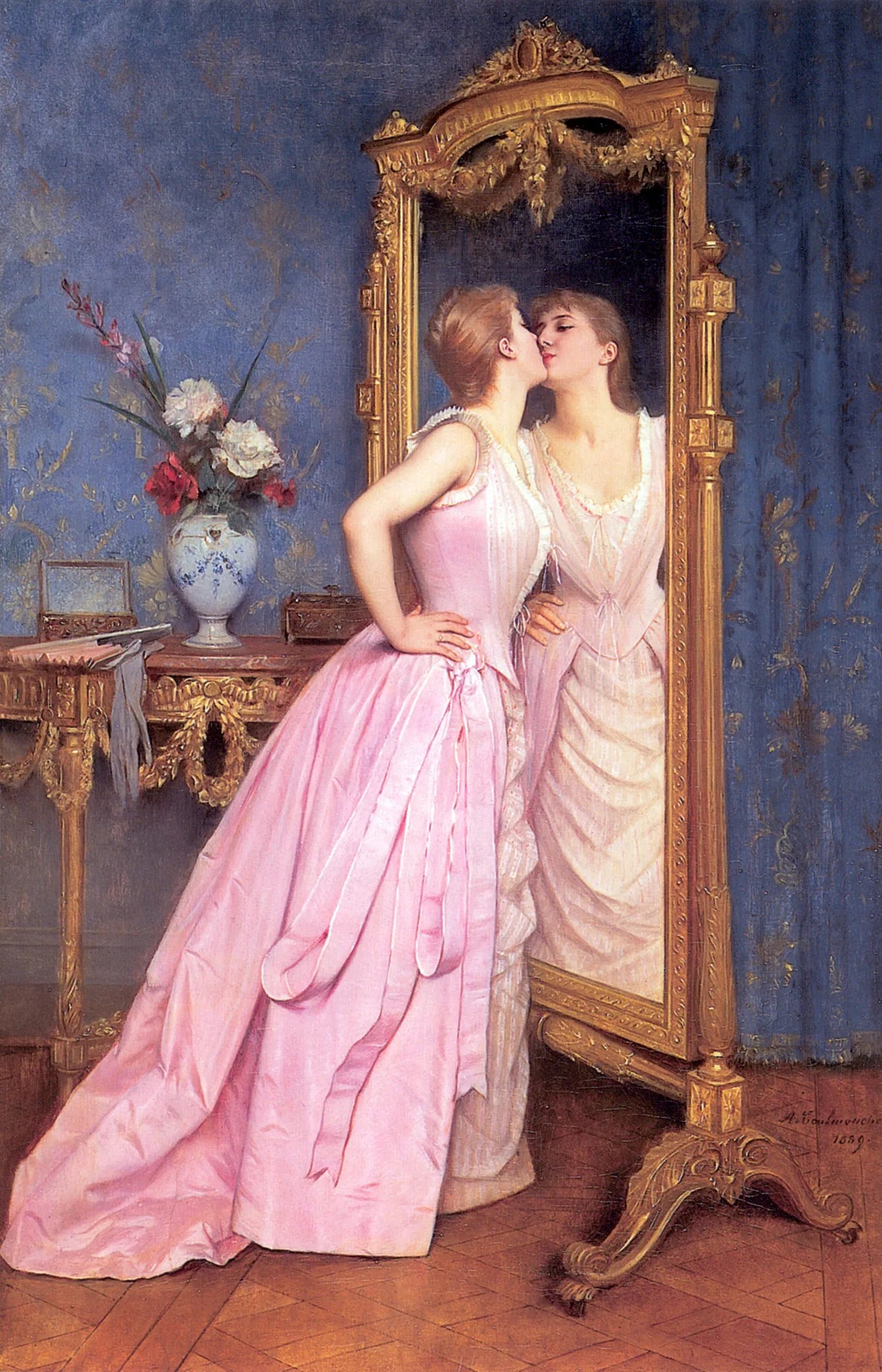 Vanité - Auguste Toulmouche image 1 reproduction artisanale de tableau