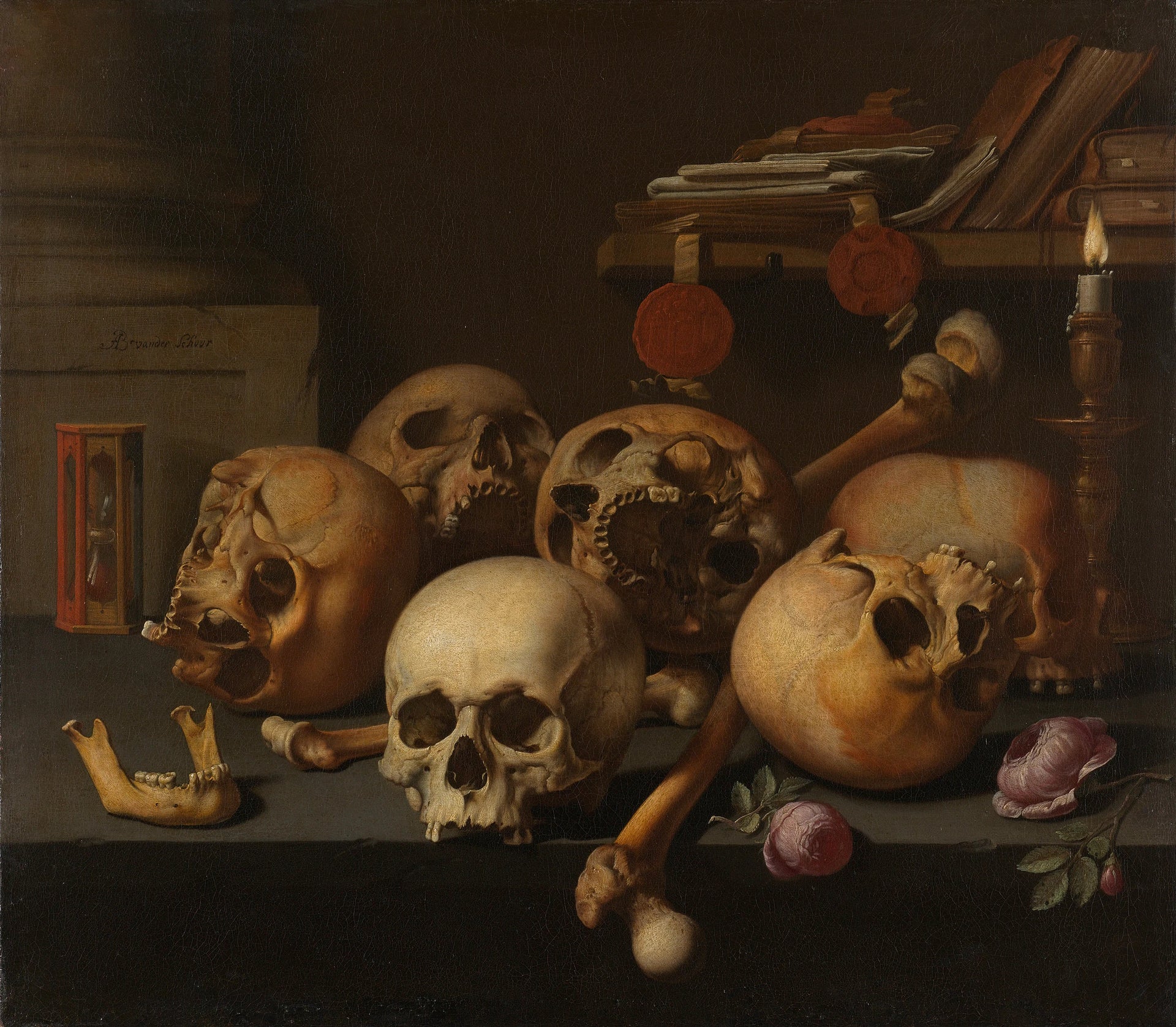 Vanité nature morte - Aelbert Jansz. van der Schoor