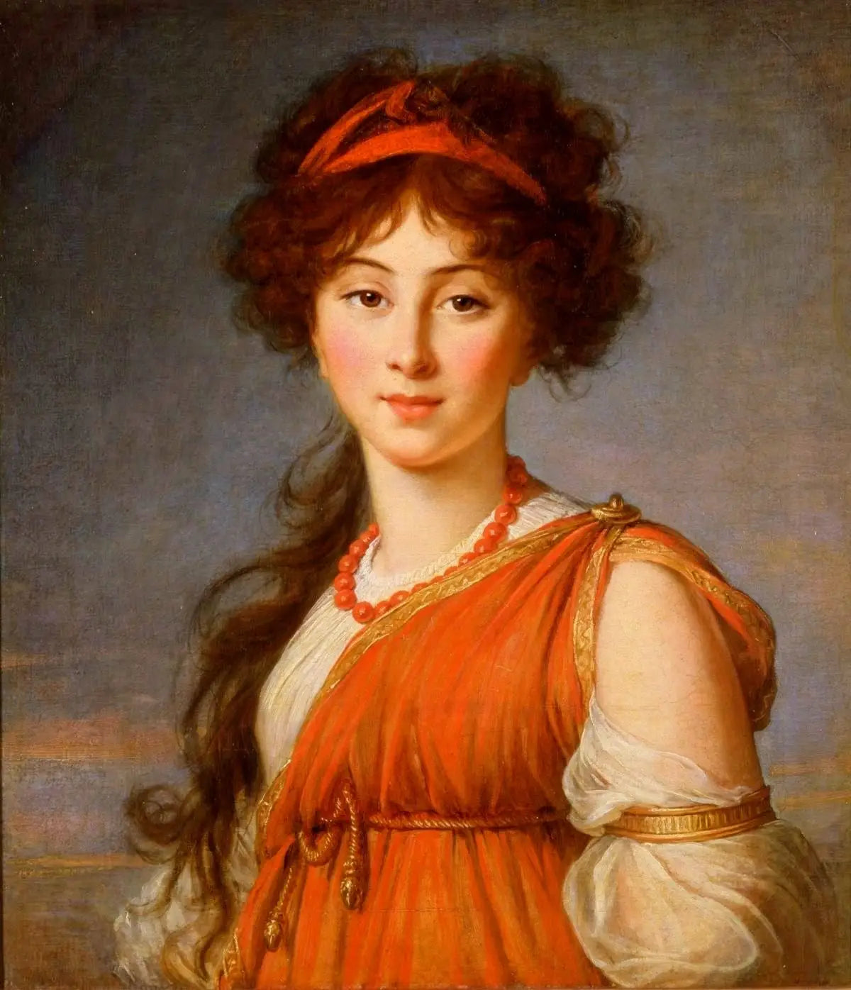 Varvara Ivanovna Narichkine - Élisabeth Vigée Le Brun image 1 reproduction artisanale de tableau