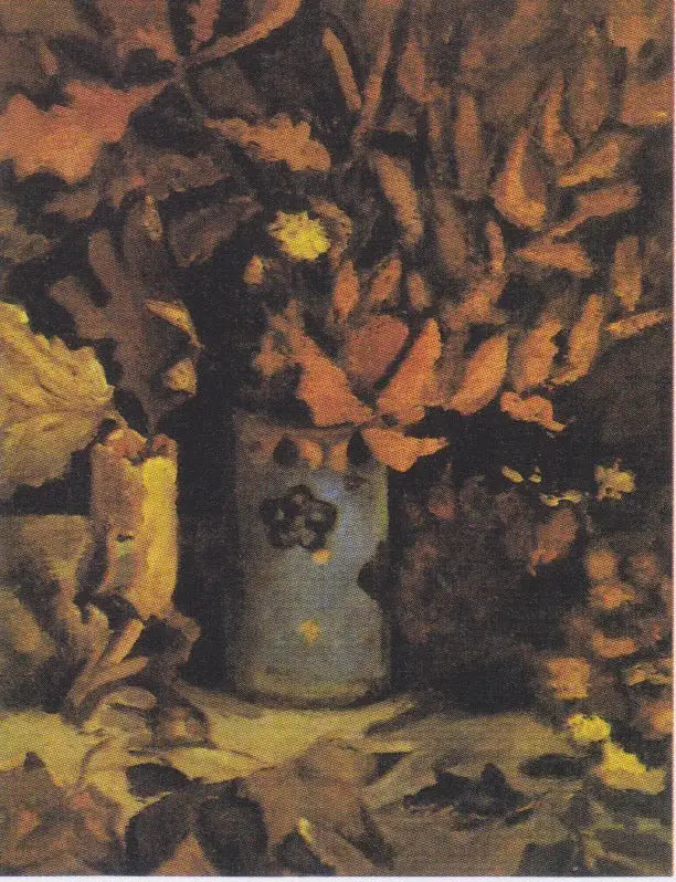 Vase avec feuilles mortes - Vincent van Gogh