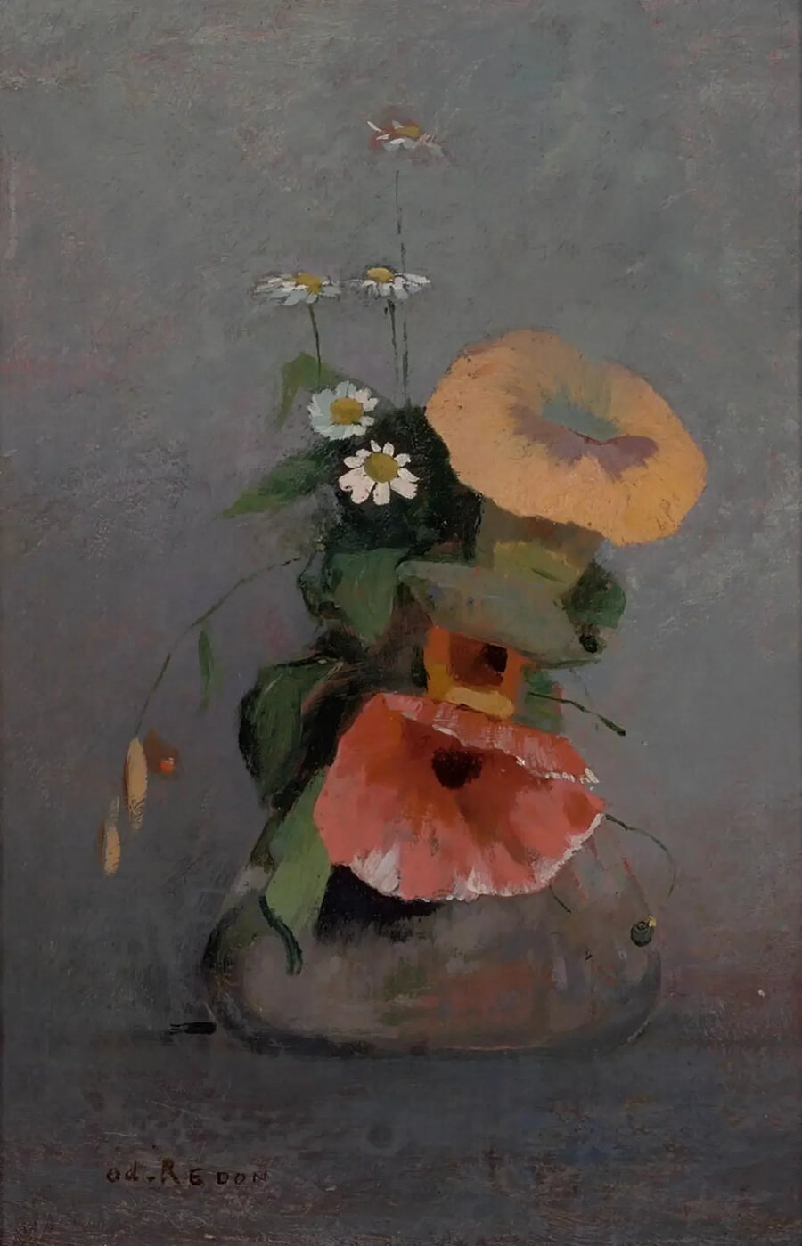Vase avec liseron et camomille - Odilon Redon