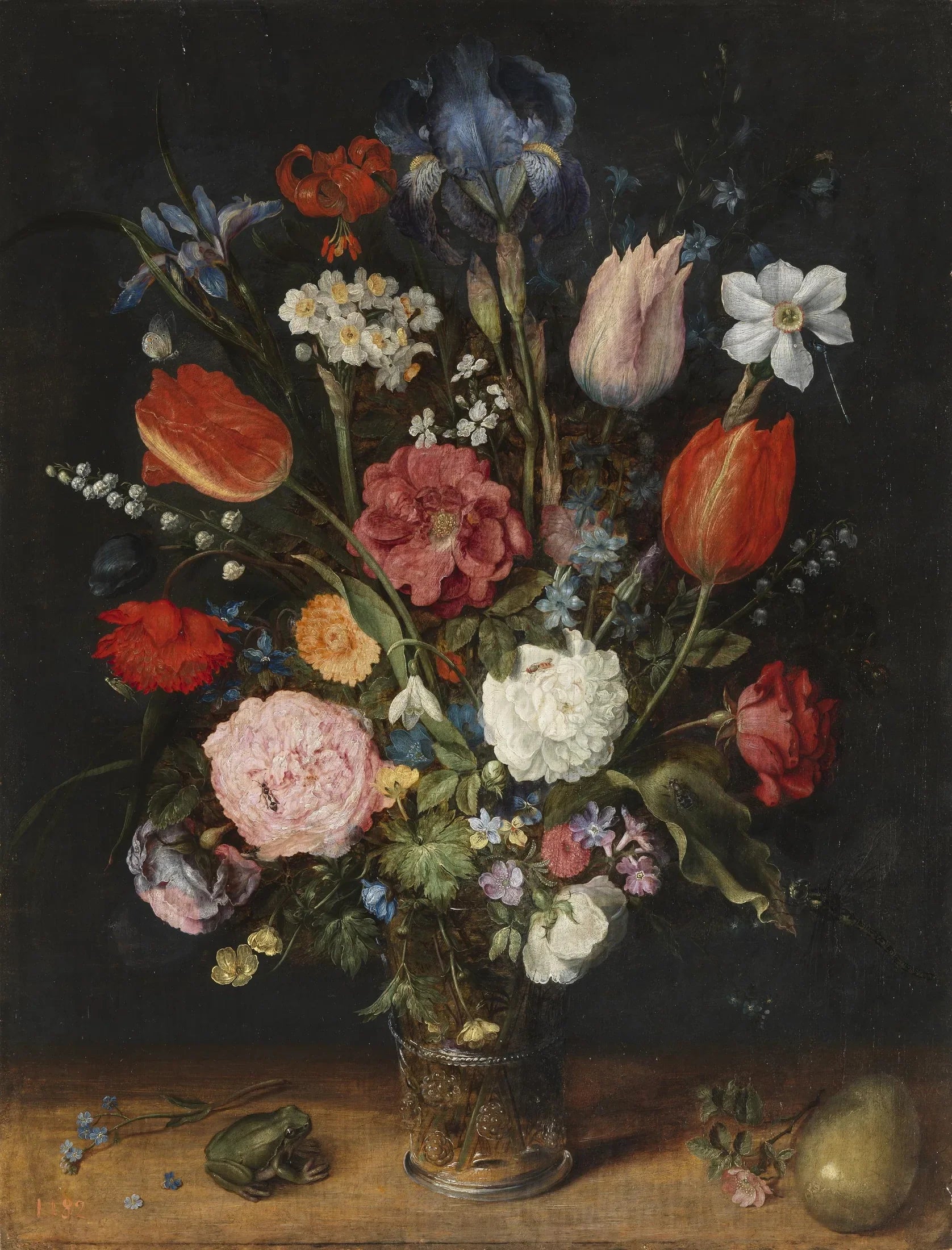 Vase de fleurs - Jan Brueghel l'Ancien image 1 copie peinte à la main à l’huile