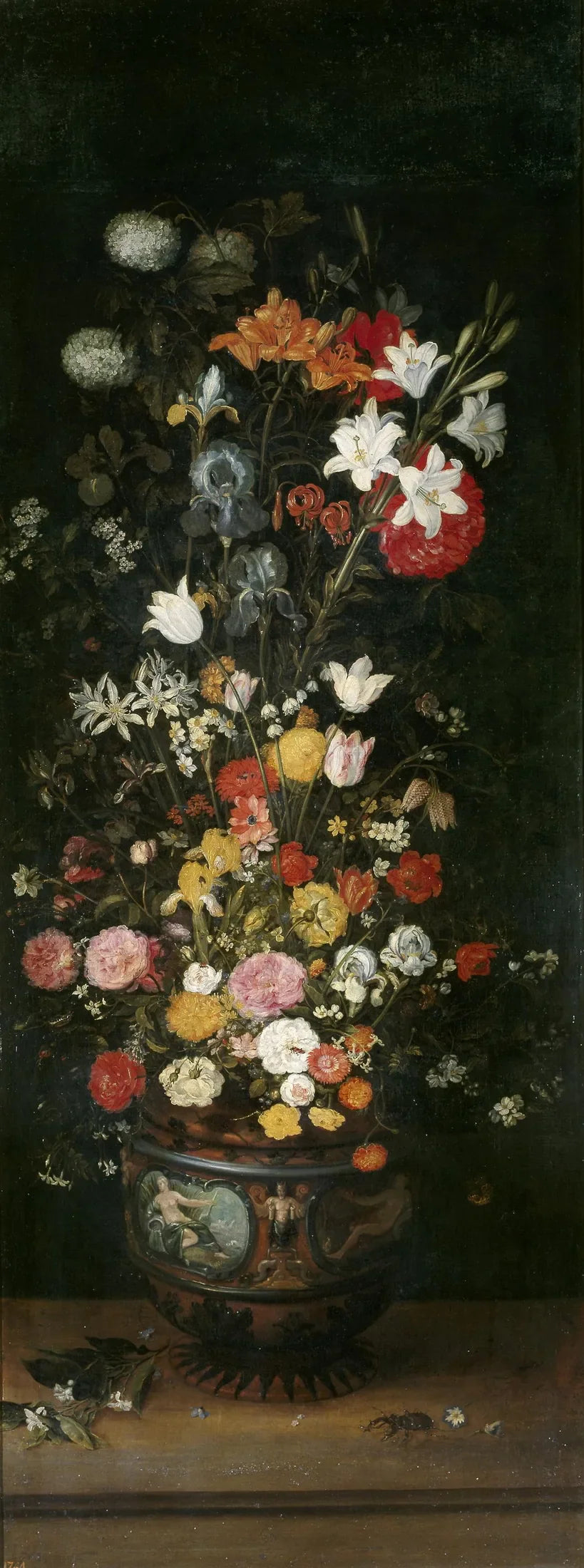 Vase de fleurs - Jan Brueghel l'Ancien image 1 tableau peint à l’huile sur toile