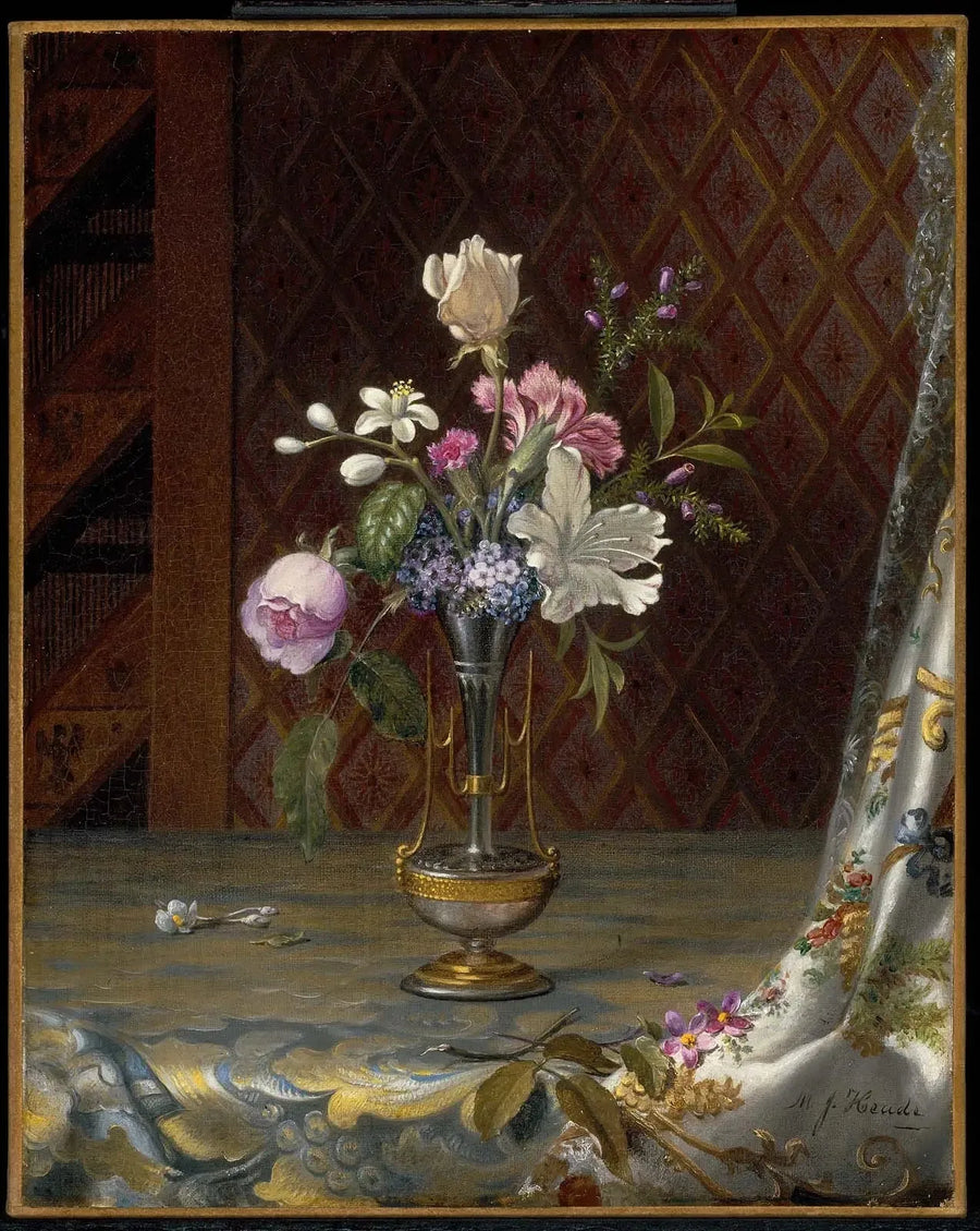 Vase de fleurs mélangées - Martin Johnson Heade