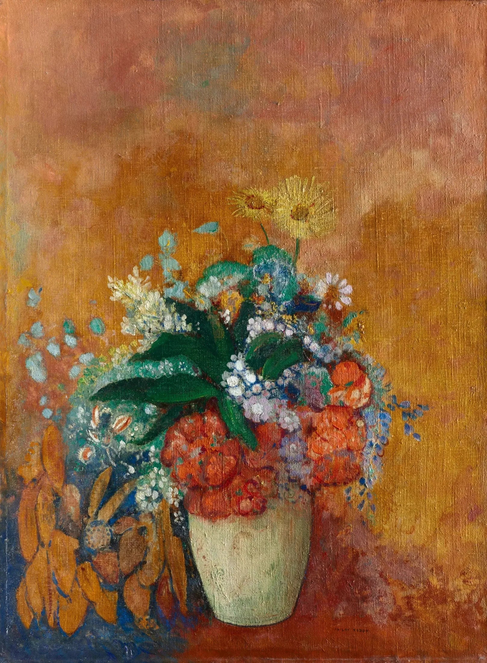 Vase de fleurs - Odilon Redon image 1 reproduction réalisée par Alpha Reproduction