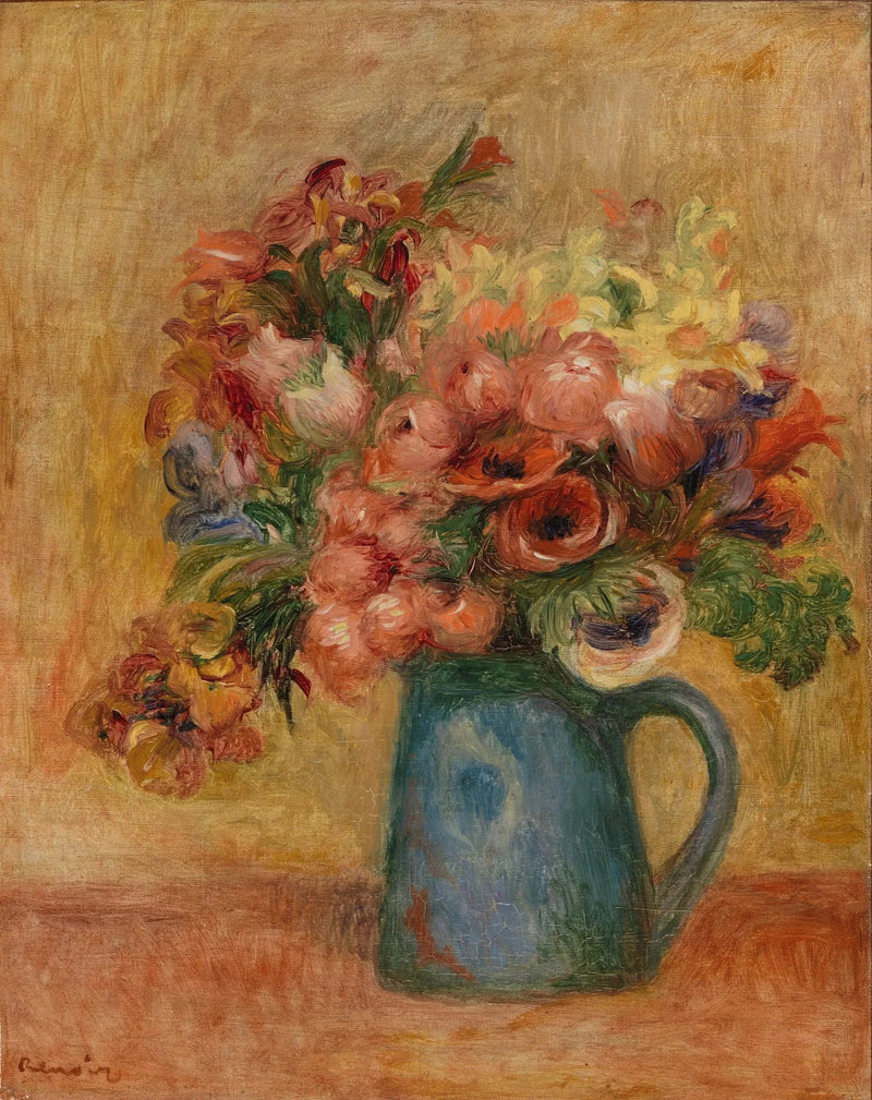 Vase de fleurs (Vase de fleurs) - Pierre-Auguste Renoir