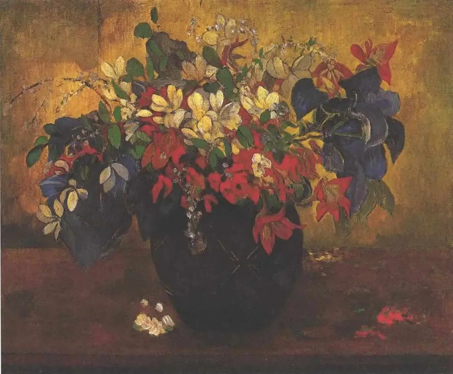 Vase de fleurs rouges - Paul Gauguin