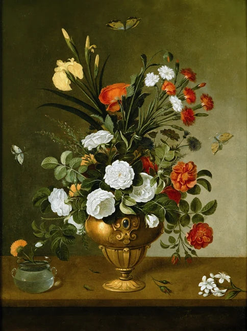 Vase à fleurs et récipient en cristal - Pedro de Camprobín