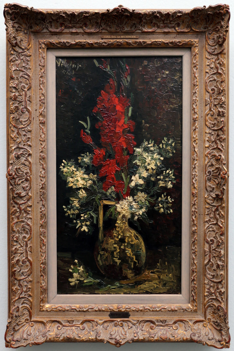 Vase avec fleurs rouges et blanches, F237 – Van Gogh