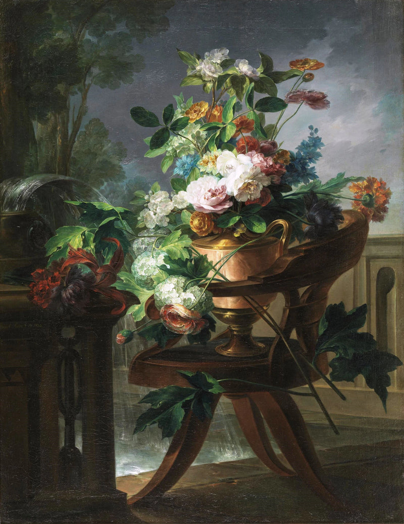 Vase à fleurs sur une chaise - Miguel Parra Abril