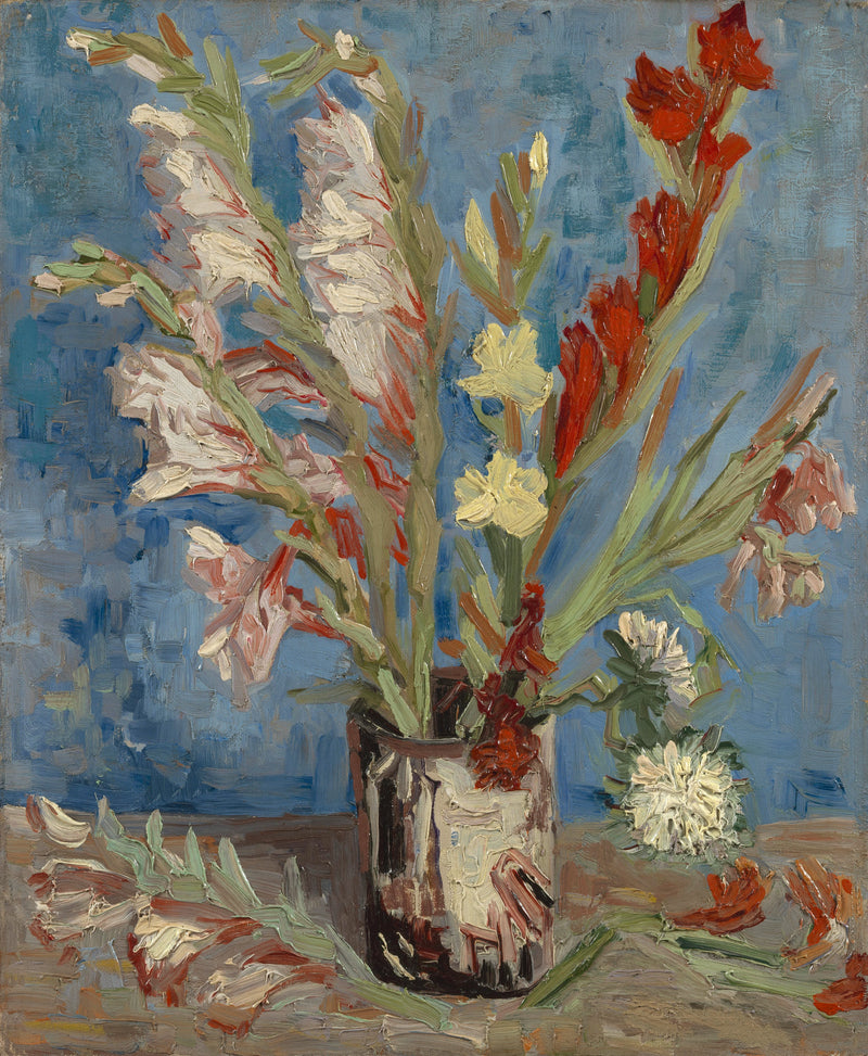 Vase aux glaïeuls et asters de Chine, F248a – Van Gogh