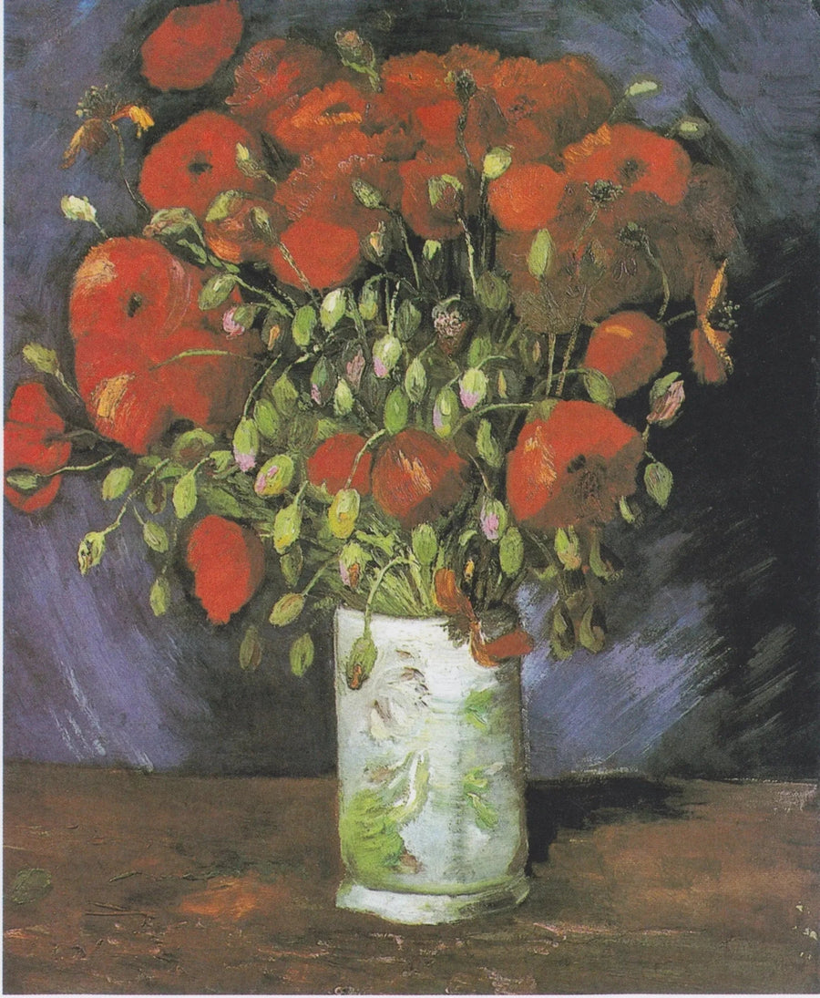 Vase avec pavots rouges, F279 – Vincent van Gogh