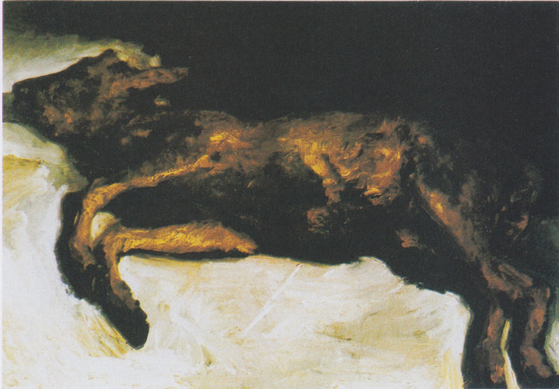Veau nouveau-né sur la paille – attribué à Vincent van Gogh