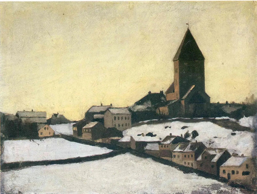 Veille Église d'Aker - Edvard Munch