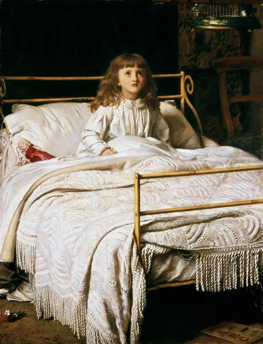 Veille - John Everett Millais image 1 tableau peint à l’huile sur toile