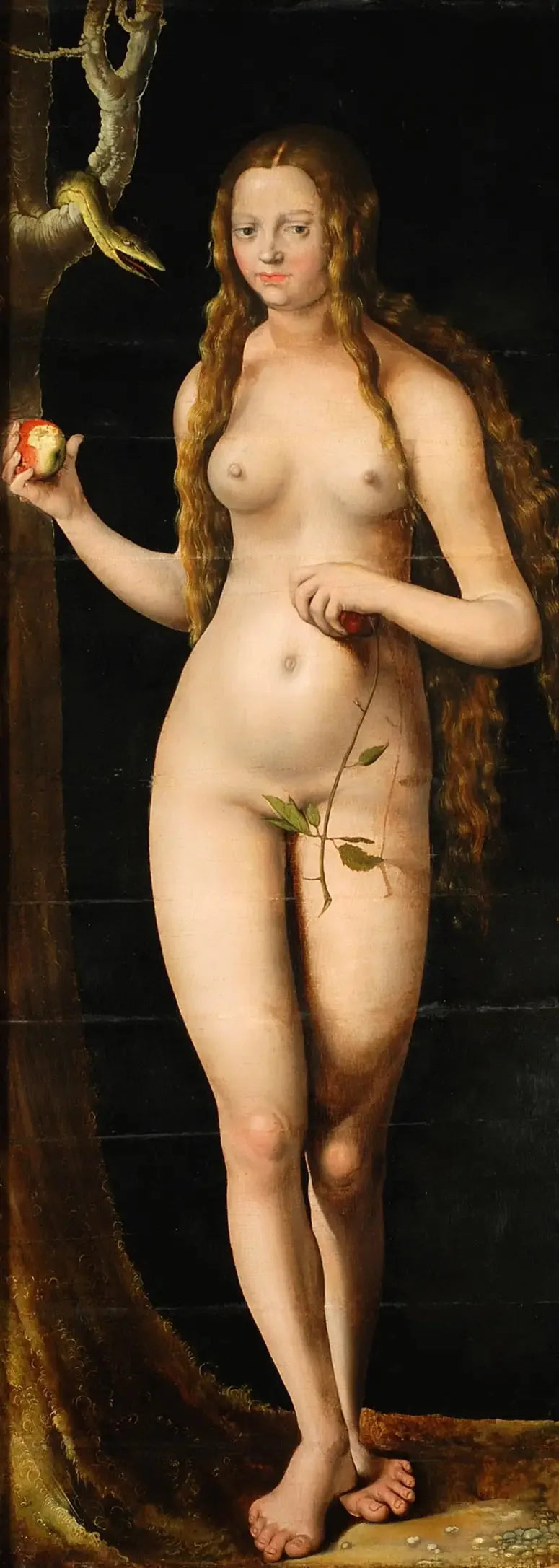 Veille - Lucas Cranach the Elder image 1 copie peinte à la main à l’huile