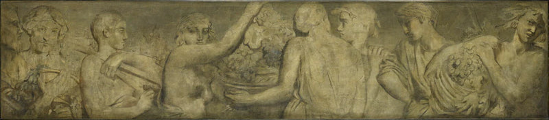 Les vendangeurs, grisaille - Théodore Chassériau