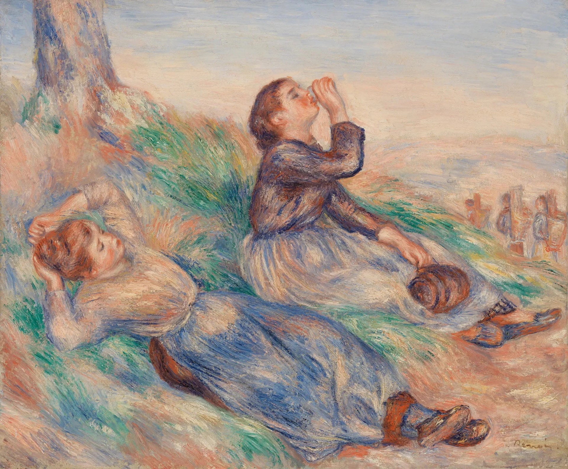 Vendangeuses - Pierre-Auguste Renoir image 1 copie peinte à la main à l’huile