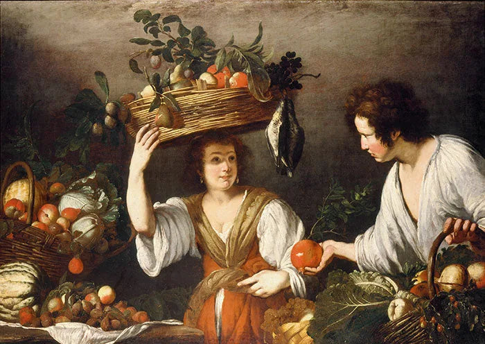 vendeur de fruits - Bernardo Strozzi image 1 reproduction d’œuvre d’art à l’huile