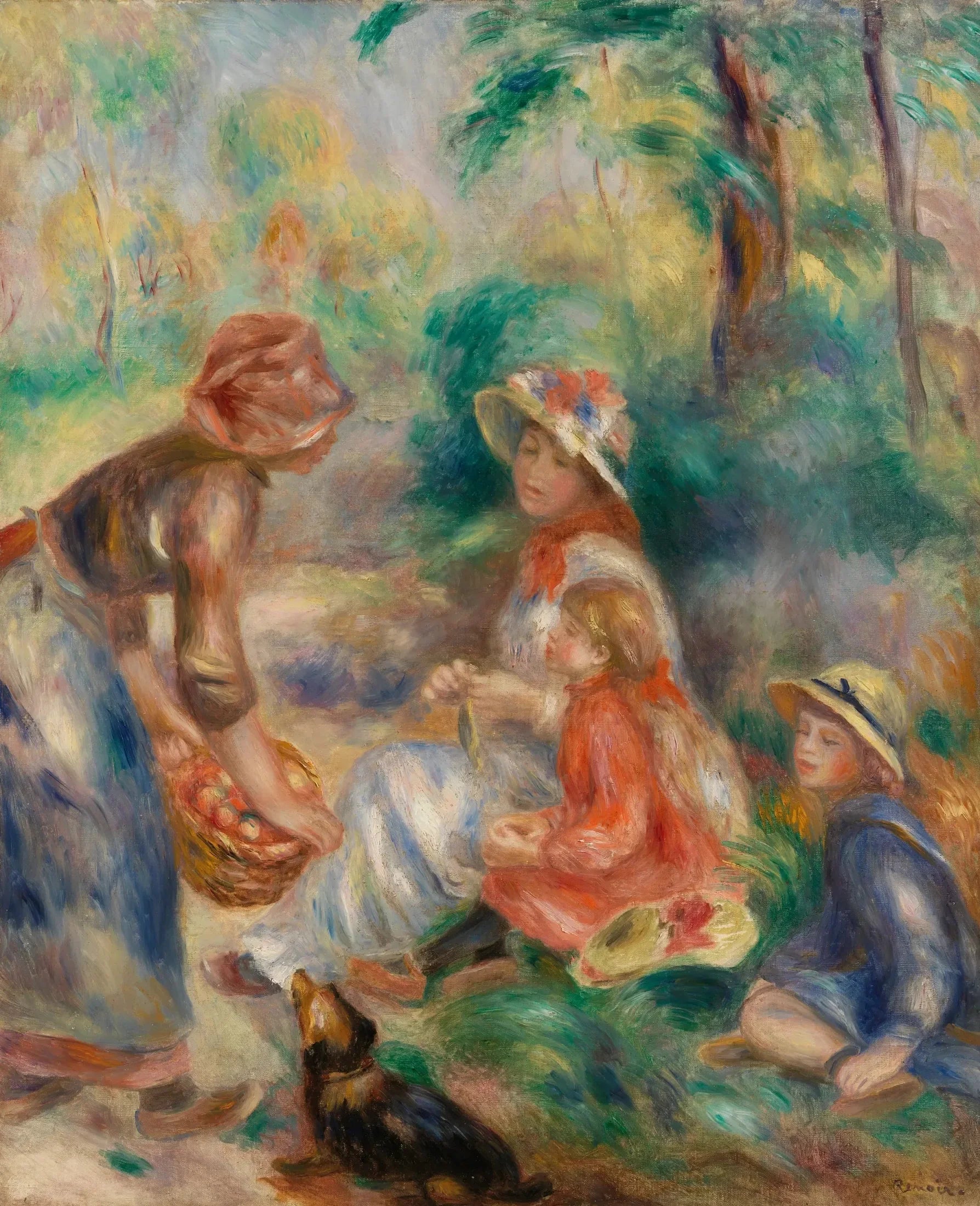 Vendeur de pommes (La Marchande de pommes) - Pierre-Auguste Renoir image 1 reproduction réalisée par Alpha Reproduction