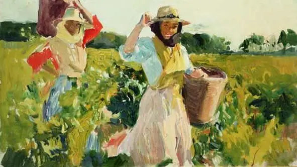 Vendimiando, Jerez - Joaquín Sorolla image 1 reproduction de peinture à l’huile