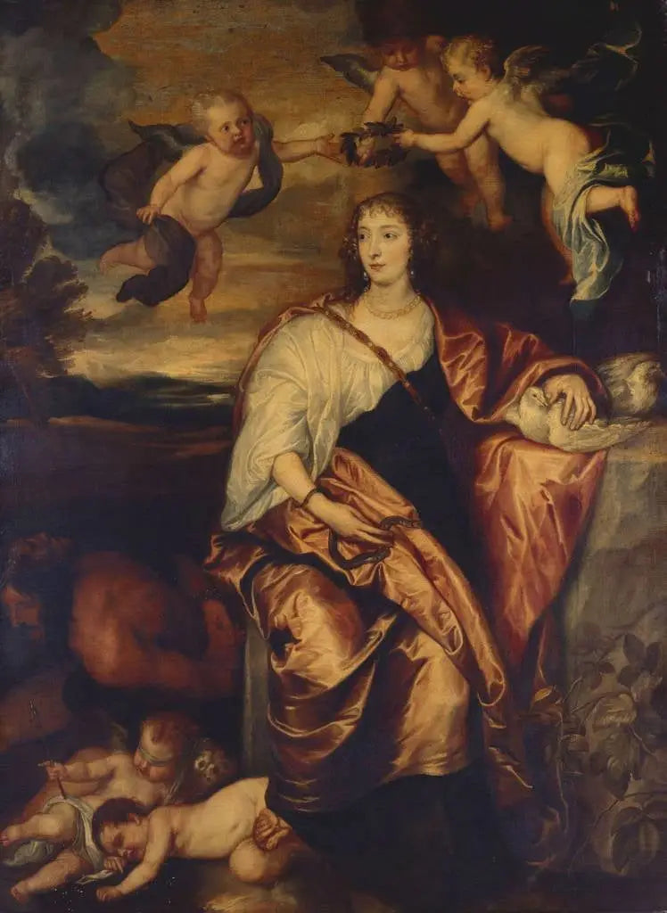 Venetia Stanley, Lady Digby (1600-1633) - Antoine van Dyck image 1 reproduction artisanale de tableau