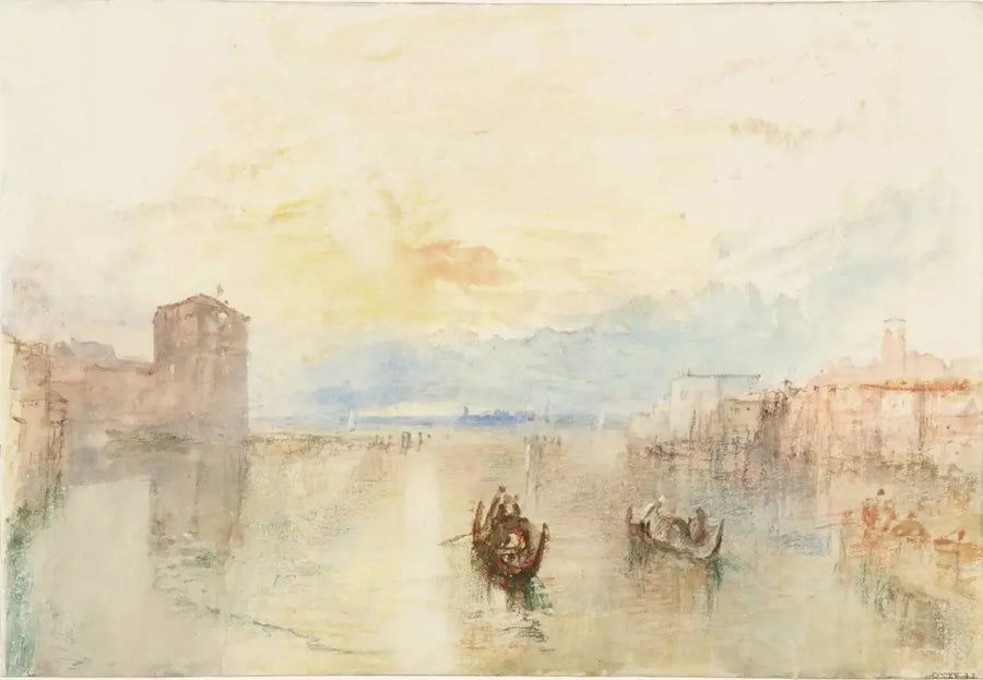Venice: The Giudecca Canal, Looking Towards Fusina at Sunset - J. M. W. Turner