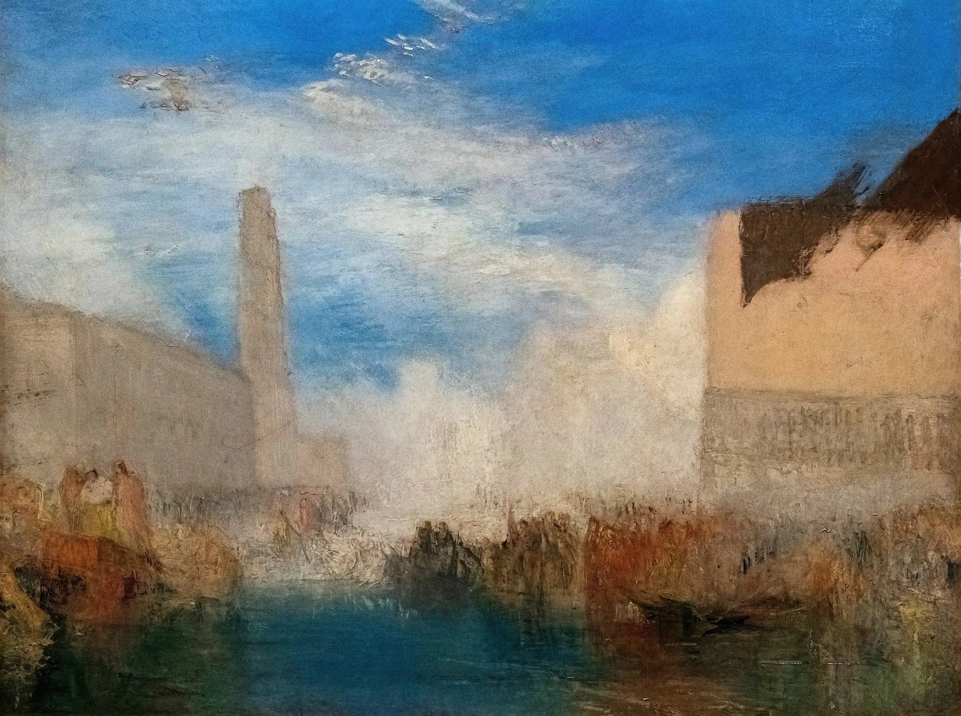 Venice, the Piazzetta with the Ceremony of the Doge Marrying the Sea - J. M. W. Turner image 1 copie de tableau peinte à la main