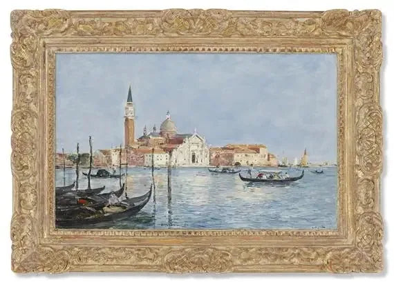 Venise, église San Giorgio - Eugène Boudin image 2 copie de tableau peinte à la main