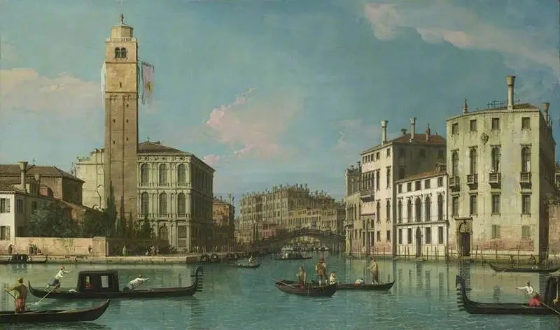 Venise : Embouchure du Cannaregio - Canaletto image 1 tableau peint à l’huile sur toile