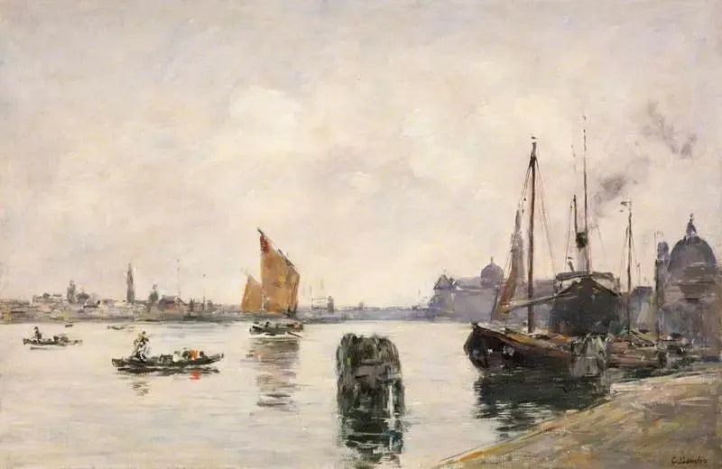 Venise - Eugène Boudin image 1 tableau peint à l’huile sur toile