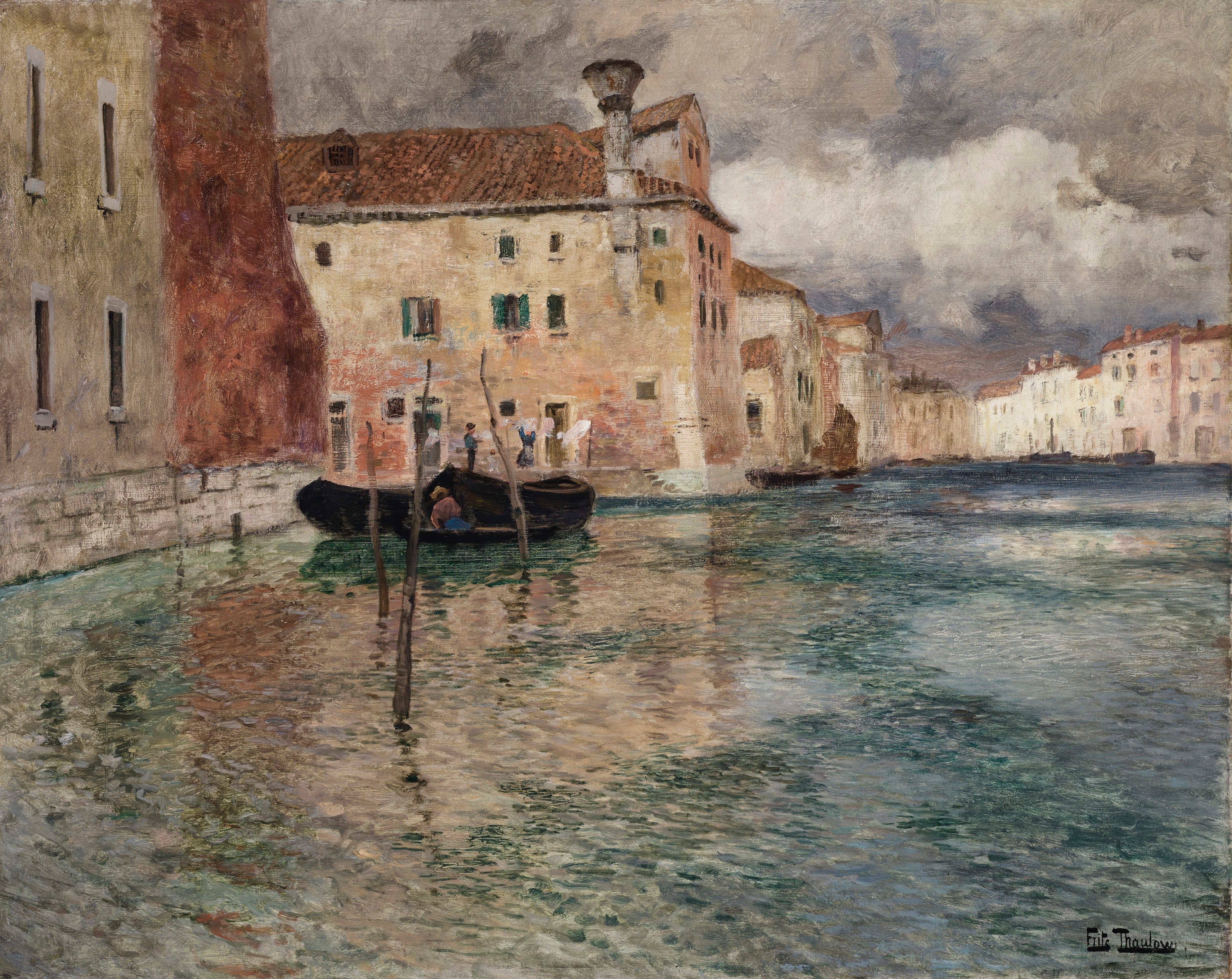 Venise - Frits Thaulow image 1 copie de tableau peinte à la main
