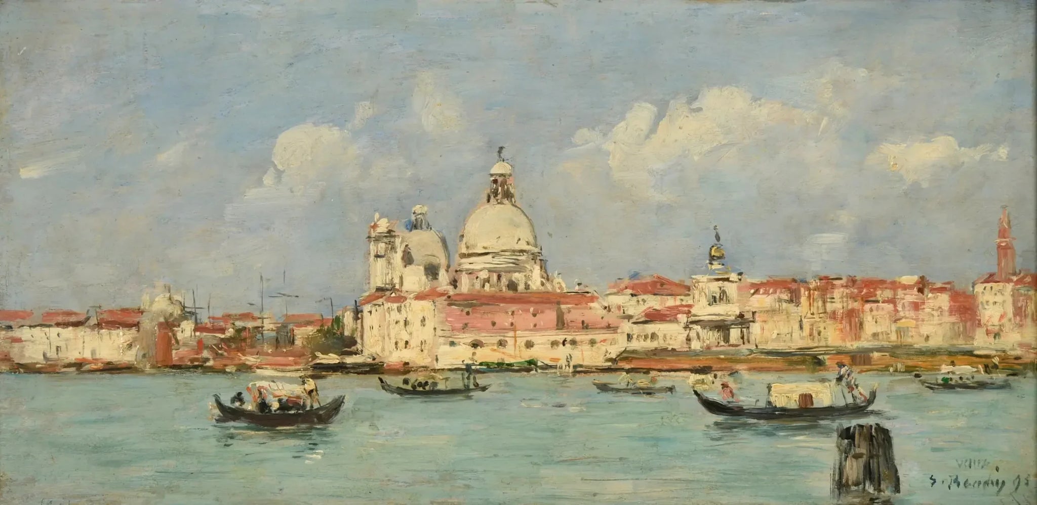 Venise. La douane et Notre-Dame-de-la-Salute - Eugène Boudin image 1 reproduction réalisée par Alpha Reproduction
