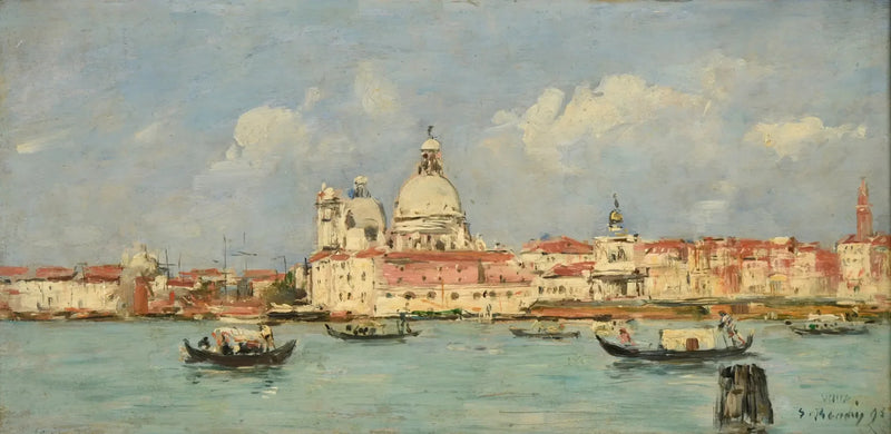 Venise. La douane et Notre-Dame-de-la-Salute - Eugène Boudin
