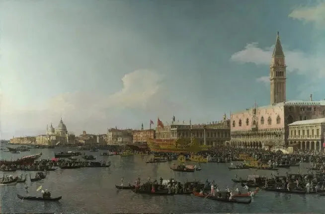 Venise : le bacino di San Marco le jour de l'Ascension - Canaletto