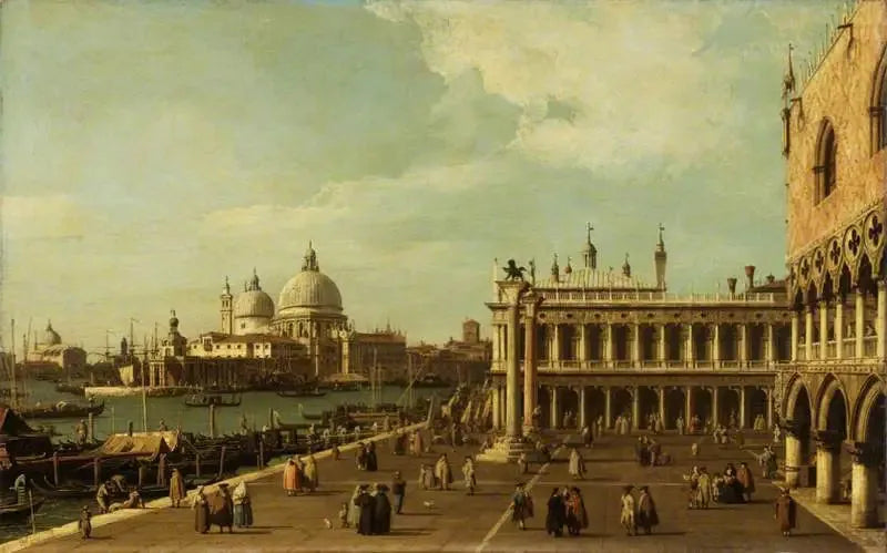 Venise : le Môle avec Santa Maria della Salute - Canaletto image 1 reproduction réalisée par Alpha Reproduction