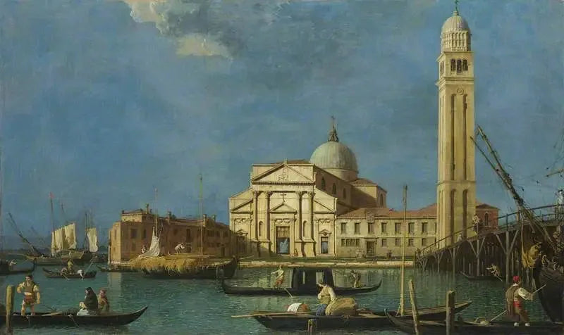 Venise : San Pietro in Castello - Canaletto image 1 copie peinte à la main à l’huile