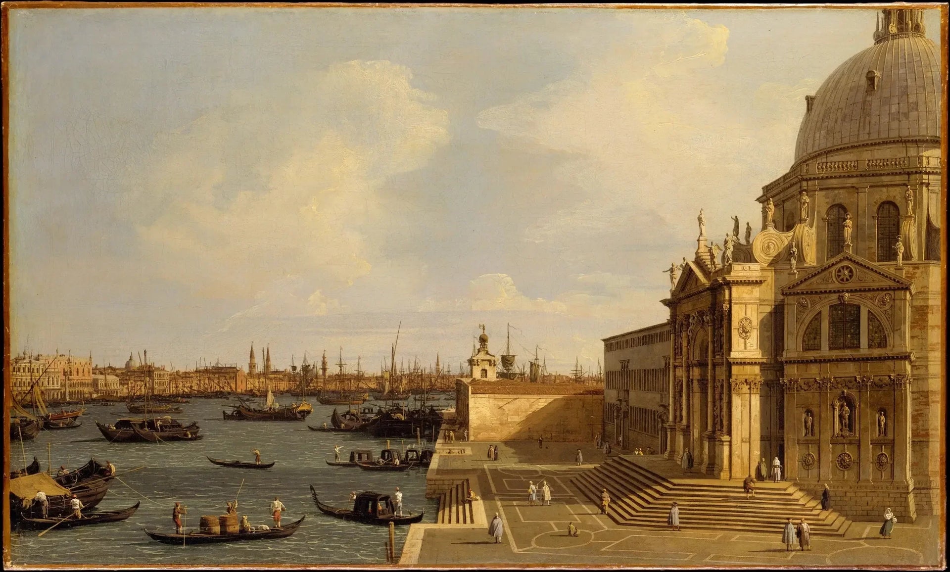 Venise : Santa Maria della Salute - Canaletto image 1 copie peinte à la main à l’huile