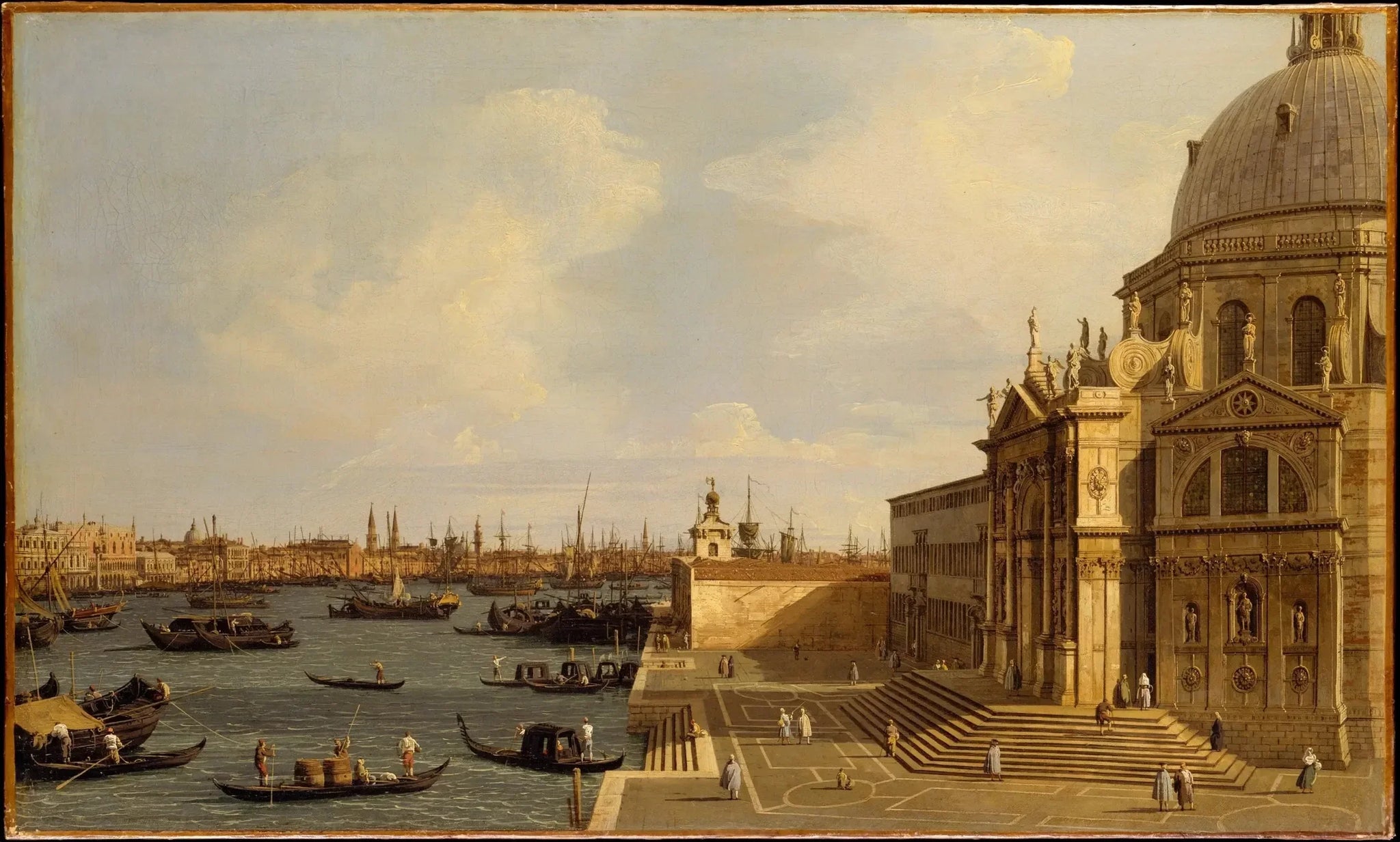 Venise : Santa Maria della Salute - Canaletto image 1 copie peinte à la main à l’huile